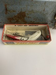 Fall City My Buddy Tackle Box Fishing #242 Blue Metal Vintage U.S.A. With Tackle