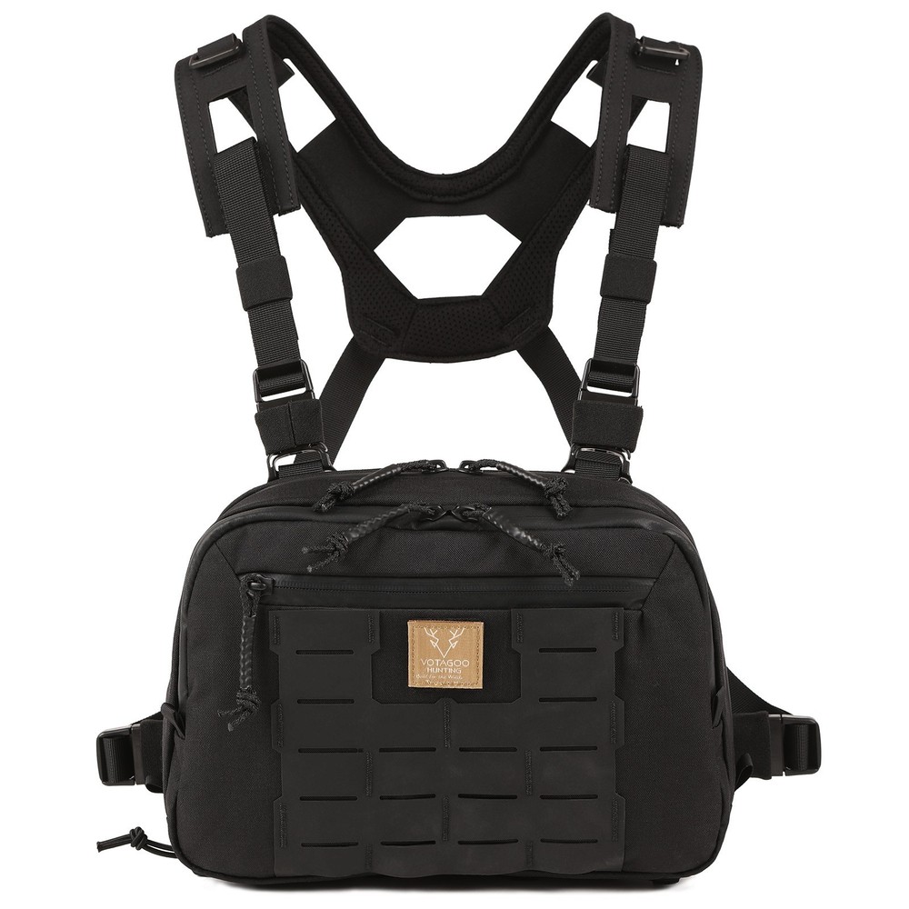 VOTAGOO HUNTING Tactical Chest Rig Bag, 3L Utility Hypalon Molle Chest Rig