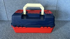 Flambeau “Eagle Claw” Classic Red White & Blue Tackle Box ✅ Excellent Condition