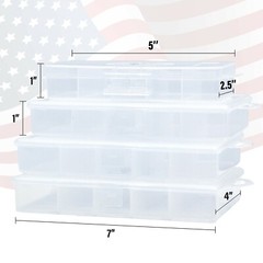 UFISH Fishing Box 4 Pak Tackle Storage Organizer Lures Bait Case Ice Fishing