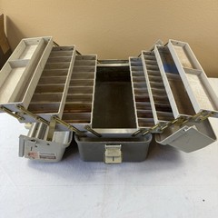 Vintage Plano 8700 Fishing Tackle Organizer Box Double sided 7- Lift-up Trays