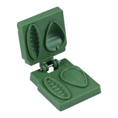 Green PP Fishing Bait For For mold Press 3pcs 48x40x17mm for DIY Bait Kits