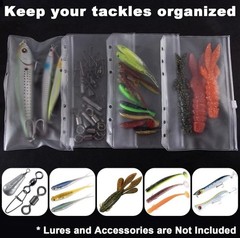 Dr.Fish Bait Binder Bags Worm Wallet Binders Travel Portable Compact Tackle Stor