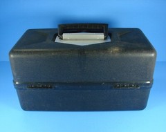 Old Pal 2 Tray Tackle Box With Lures Spinning Reel Soft Plastics Spoons Knife