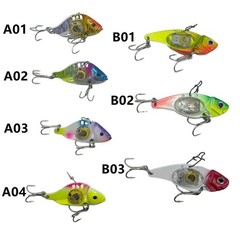 LED Fish Lure 60mm 80mm Underwater Luminous Bait for Trout Salmon Perch